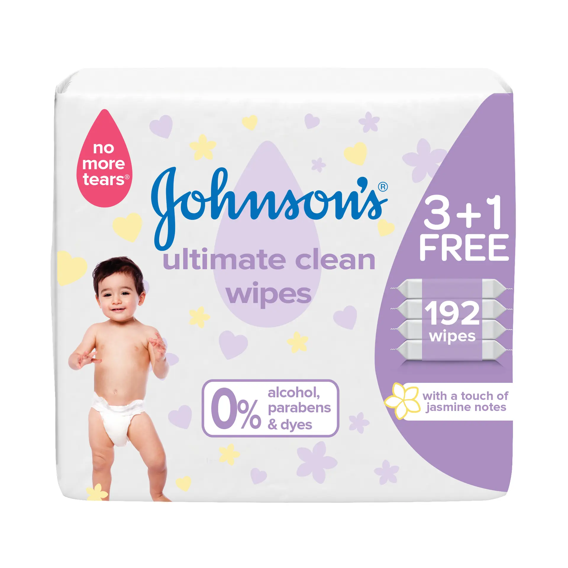 Johnson'S Baby Wipes Ultimate Clean 48 Sheets 3+1 Free - view 1